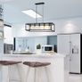 Kitchen Island Pendant Light,5-Light Modern Industrial Hanging lamp with Adjustable Height,Matte Black Frame Vintage Pendant Light Fixtures for Foyer,Pool Table Light, Dining Room,Farmhouse, Club,Bar (FREE SHIPPING) Image 3