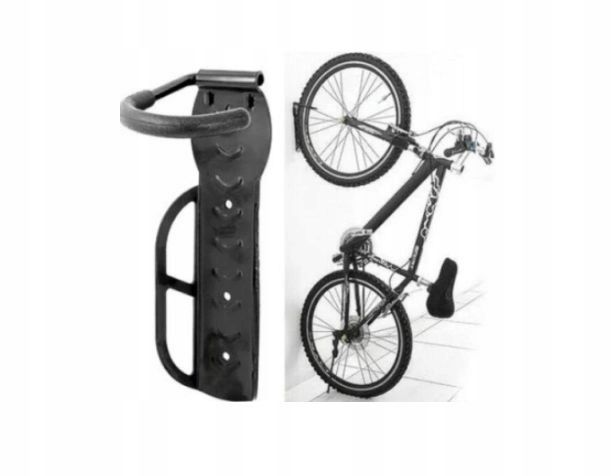 New Bicycle Bike Wall Mounted Storage Rack 30kg Hanger Garage Holder Black #1122