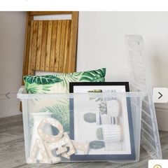 3 x 60L Clear Storage Box