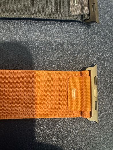 Apple Watch Ultra Alpine Loop Straps Black & Terra Cotta 49mm