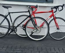 ROAD BIKES X 2 for parts or use as they are read add