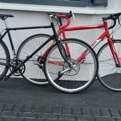 ROAD BIKES X 2 for parts or use as they are read add