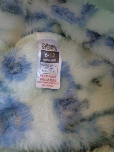 Dunnes All in One Fleece Sleepsuit for Sale