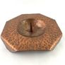 Antique Arts and crafts copper candle holder Image 3