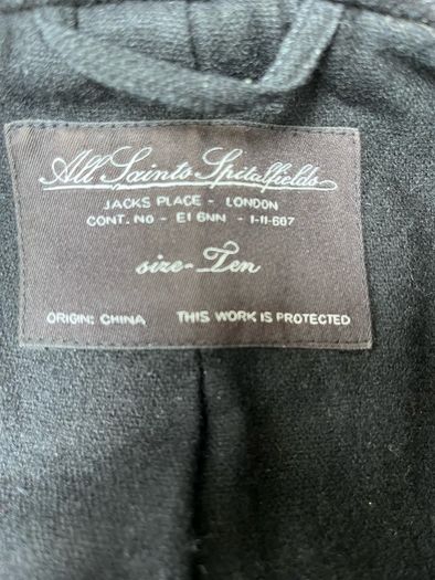 Black wool coat