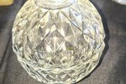 Vintage Crystal Cut Glass Apple, Italian shaped Trinket Box, Postage Available