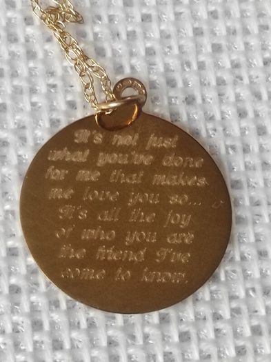 Precious Friend 9ct gold necklace