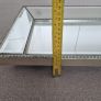 Tall Studded Silver Standing Mirror Image 2
