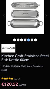 Kitchen Craft Stainless Steel Fish Kettle