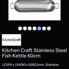 Kitchen Craft Stainless Steel Fish Kettle