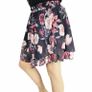 Print Tiered Frill Mini Skirt roses Image 3