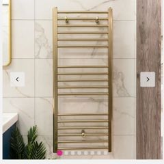 Eliseo Ricci  Heated Towel Rail - Brushed Brass