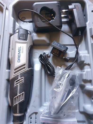 cordless  dremer used 4 times  nearly new