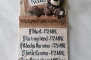 Novelty Sign - Toddler Rules