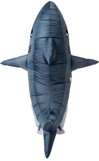 Inflatable Costume Full Body Shark Air Blow-up Deluxe Halloween Costume - Adult Size