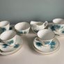 Royal Tara china  tea set fabulous blue colour Image 4