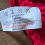 Red knitted throw - Christmas Image 4