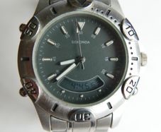 Vintage Sekonda 3591 Digital-Analogue Combi Watch Quartz Stainless Steel  Watch