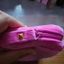 Valentino Velvet Teddy Makeup Cosmetic Clutch Bag in Pink Image 3