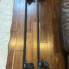 Thule 127cm square roof bars x 2 with fittings