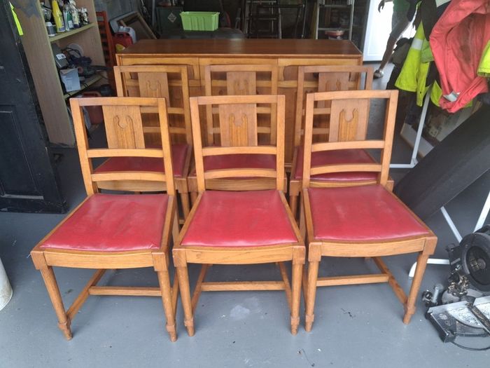 Mid century sideboard and chairs