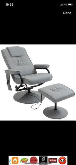 Freestanding Living Room Chair with High Density Cushion and Footrest (FREE SHIPPING)