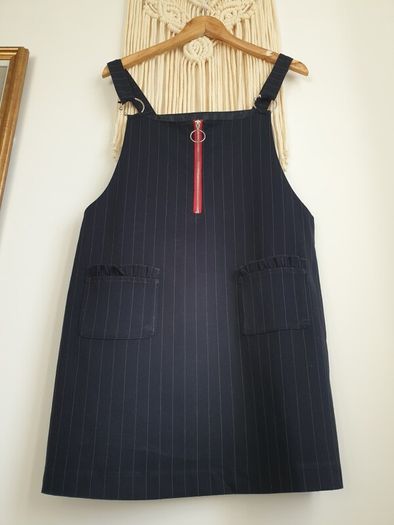 Mango Pinafore Dress Size Large