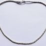 Vintage heavy 925 Sterling Silver 5mm round Byzantine Chain Necklace length 20" - 39g Image 6