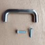 24 x D-shaped Furniture Handles (Satin nickel finish) Image 2