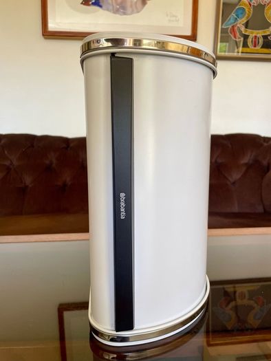 Brabantia Roll Top Bread Bin Countertop Storage Box White Mid Size