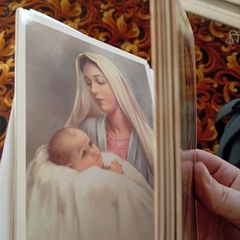 Pack of Vintage Christian Christmas Cards. Madonna & Child