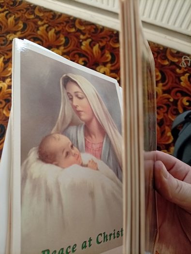 Pack of Vintage Christian Christmas Cards. Madonna & Child