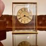 Vintage Brass German Minster Floating Clock Quartz Image 2