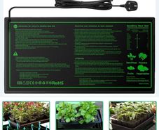 NEW SALE | Heat Mat, Heated Seedling Propagator Durable Waterproof, Seedling Heating Pad for Winter Hydroponic Indoor Seedling Germination Outdoor Gardening Greenhouse 10"x 20")