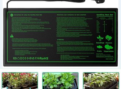 NEW SALE | Heat Mat, Heated Seedling Propagator Durable Waterproof, Seedling Heating Pad for Winter Hydroponic Indoor Seedling Germination Outdoor Gardening Greenhouse 10"x 20")