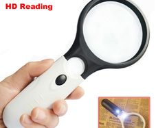 3 LED Light 45X Handheld Magnifier Reading Magnifying Glass Lens Jewelry Loupe