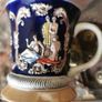 Side Grup Hand Painted Ceramic Mug  Ottoman Orientalist Design  25 euros Image 2