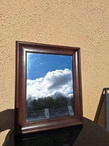 Plastic framed mirror