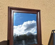 Plastic framed mirror