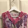 Girls colourful patterned summer dress Image 2