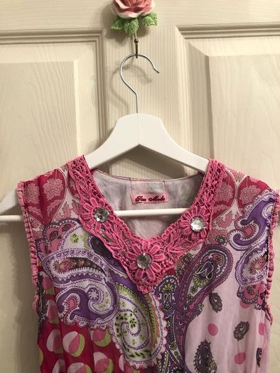 Girls colourful patterned summer dress