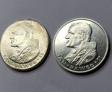 Poland silver coin 1000 zl John Paul II 1982