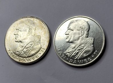 Poland silver coin 1000 zl John Paul II 1982