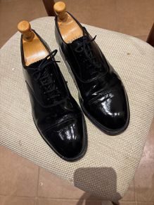 Sanders Andy Calf Skin Leather Oxford Laced Shoes - Size 10