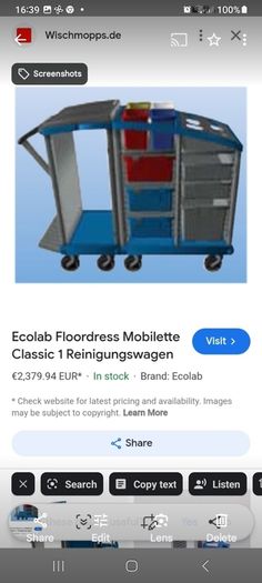 Cleaners trolly