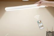 Rechargeable Battery Powered Led Light Bar, 2000mAh Magnetic Strip Lights with Remote Control, 3 Color Modes, Under Shelf Lighting, Battery Operated Wall Lamp for Cabinet, Bathroom, Indoor (FREE POSTAGE)