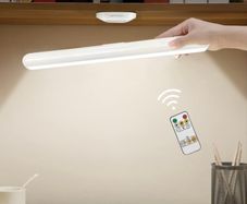 Rechargeable Battery Powered Led Light Bar, 2000mAh Magnetic Strip Lights with Remote Control, 3 Color Modes, Under Shelf Lighting, Battery Operated Wall Lamp for Cabinet, Bathroom, Indoor (FREE POSTAGE)