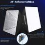 2.6m x 3m / 8.5ft x 10ft Background Support System and 800W 5500K Umbrellas Softbox Continuous Lighting Kit for Photo Studio Product,Portrait and Video Shoot Photography (FREE POSTAGE) Image 3