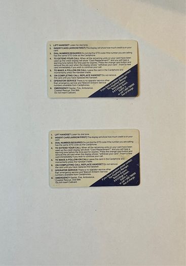 Rock of Cashel CallCards (Used) 2 Available