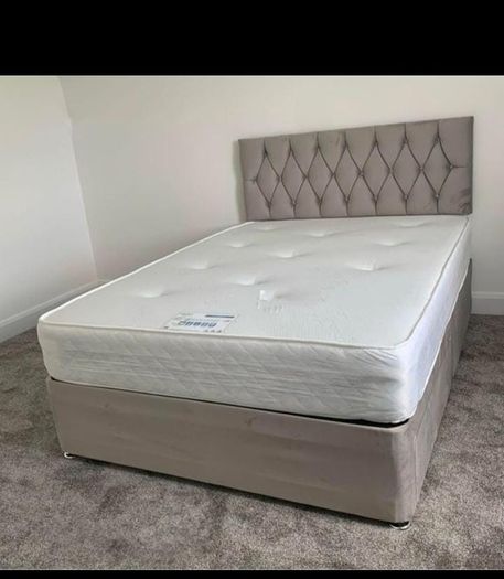 New Stylish single ,Double 4ft, 4ft6, King 5ft And 6ft Superking Sizes Divan Beds Instock. Drawers And Optional Tufted Mattresses Available. Free Delivery